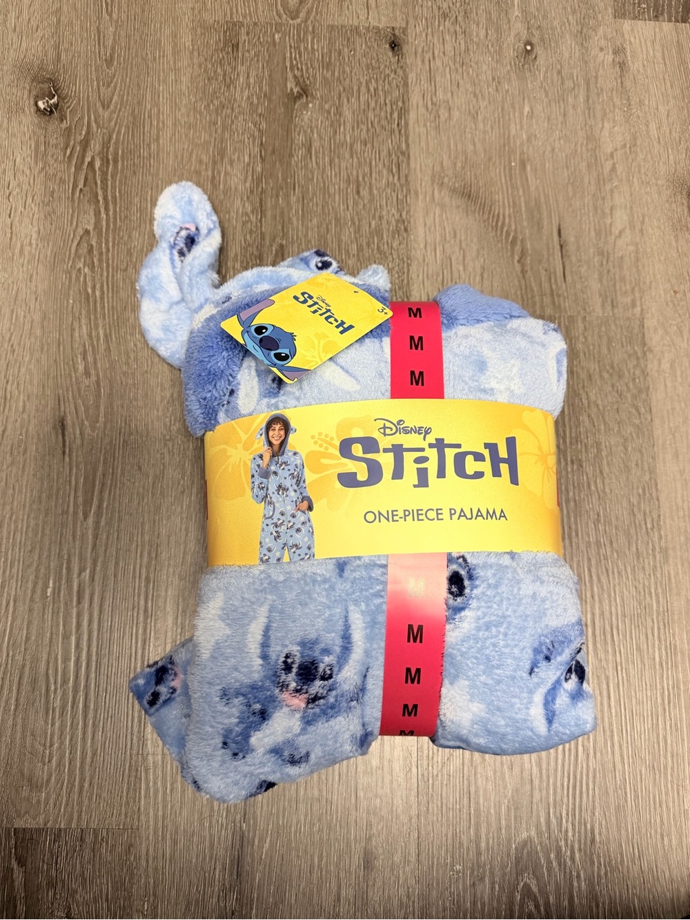 Disney Light Blue Stitch Plush One-Piece Pajama